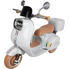 „Twinly“ – „Scootly“ mini elektrinis paspirtukas vaikams – Vaikiškas paspirtukas su šviesa ir MP3 formatu su USB, įkrovikliu ir baterija 6 V iki 40 min.