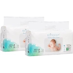 ECO BY MAMI - Organic Nappy Eco Friendly 70% Biodegradable Hypoallergenic Size Newborn