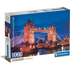 1000 piece puzzle compact tower bridge at night