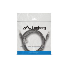 Lanberg ca-mjmj-10cc-0020-bk kabelis (mini ligzda m - mini ligzda m; 2m; melna)