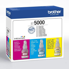 Multipack ink set bt5000cmy 3x5k for dcp-t2xx/3xx/4xx/5xx/7xx/t9x0