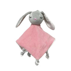 Cuddly cuddly toy bunny 25x25 cm grey