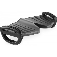 Ergonomic footrest with rocking function, black