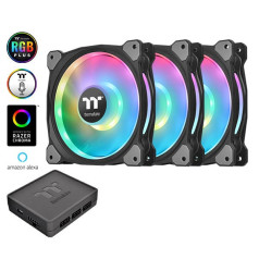 Riing Duo 12 RGB TT Premium Edition ventilators, 3 gab