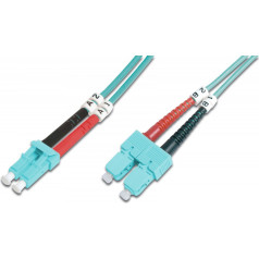 Fiber optic patch cord fo lc-sc mm 50/125 om3 duplex lsoh 5m