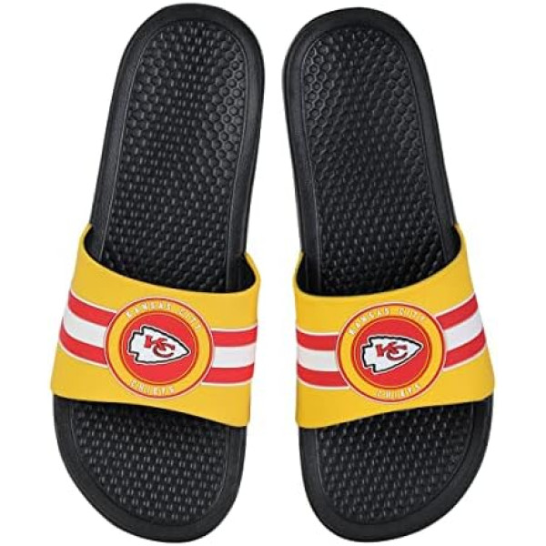 FOCO NFL Raised Stripe Slide Sandales