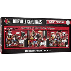 YouTheFan 2505350 Louisville Cardinals spēles diena suņu mājā — 1000 gabalu mīkla, komandas krāsas