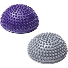 DXI A 2 x Balance Hedgehog Fitness puslode, Sporta spilvens līdzsvara treniņam, Koordinācijas treniņš, Diametrs 16 cm, Masāžas Bumba, Ezis bumba bērniem un pieaugušajiem, Veicina koordināciju