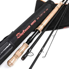 sprinton Maximumwatch Skytouch Fly Rod Two-Handed Fly Fishing Rod Switch and Spey Tip Action with Cordura Tube