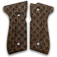 ZIB GRIPS Beretta 92-F pistoles rokturim, ar rokām izgatavots riekstkoka dracaries modelis R2