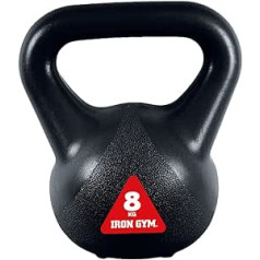 IRON GYM kultūrisma aksesuārs Kettlebell Crossfit 8 kg plats rokturis