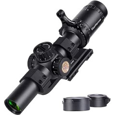 WestHunter Optik HD 1-6x24 IR SFP Hunting Rifle Scope 30mm Red Green Lighting Precision Tactical 1/5 MIL Shooting Rifle Scope | 2 Types of Reticle