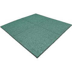 1m² Zaļš 50 x 50 x 4 cm Kritiena paklāji Sporta paklāji Rotaļu laukumu paklāji iekštelpu āra fitnesa