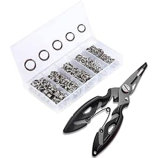 Greatfishing 200pcs High Strength Heavy Stainless Steel Split Ring Fishing Accessories