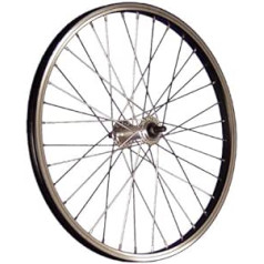 Taylor Wheels 20 collu velosipēda priekšējie riteņi alumīnija Nirosta 406-19 sudraba/melna