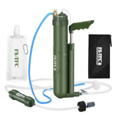 FS-TFC Portable Reverse Osmosis Water Filter System 0.0001 Micron Super High Precision Water Treatment Survival Gear for Hiking Camping Travel and Emergency Prevention