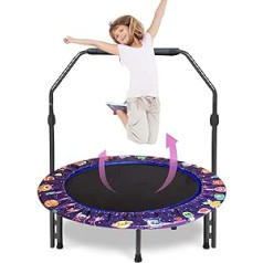 36 Inch Mini Children's Trampoline Safety Cover Rebounder Trampoline Toddler Trampoline Green for Indoor or Outdoor Use Trampoline for Children