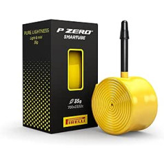 Pirelli P Zero SmarTUBE Bike Inner Tube, Road – Race, Innovative Lightness & Handling, Superior Puncture Protect, (1) Yellow Inner Tube, 42mm/60mm/80mm Length Presta Valve / 700c Sizes