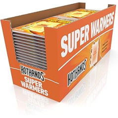 HotHands Body & Hand Super Warmers - Durable, Safe, Natural, Odourless, Air Activated Warmers - Up to 18 Hours of Heat - 54 Individual Warmers