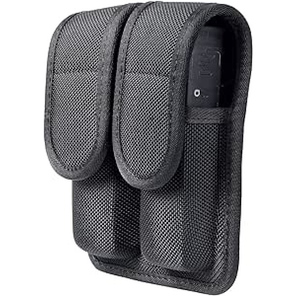 TAFTACFR Molded Double Mag Pouch Maciņš ar dubultā un viena kaudzes žurnāliem .380, 9 mm & 40 Cal priekš S&W M&P Ruger Glock Walther H&K