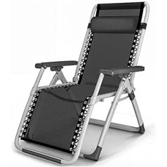 Terrassen-Lounge-Stühle, Sonnenliegen, Zero Gravity Recliner, gepolsterter Terrassen-Liegestuhl mit Verstellbarer Stütze für Outdoor-Strand-Campingstühle, 440 lbs