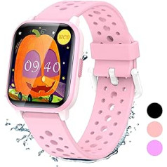 SOPPY Fitness Tracker Watch for Kids, Activity Tracker, Smartwatch with Games, Pedometer, Heart Rate & Sleep Monitor, Stopwatch, IP68 Waterproof Sports Watch, Great Gifts for Boys Girls
