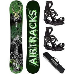 Airtracks Vīriešu dēļa Forest King Carbon Wide Hybrid Rocker + Snovborda Binding Star vai Master SB soma 153 156 160 cm