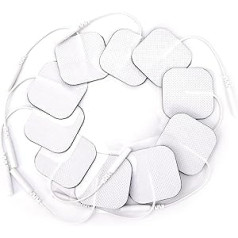 BETTER ANGEL Electrode Set Abdominal Muscle Adhesive Pads Face Back – Electrode Gel Pad Self-Adhesive EMS Bum Large Tens Device Electrodes Dura Stick Adhesive Case Small Wrist Abs 50 Pieces