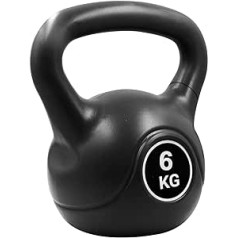 Pure2Improve - Deluxe Kettlebell ar virsmai draudzīgu aizsargpārklājumu - spēka un izturības treniņiem P2I202090 6 kg