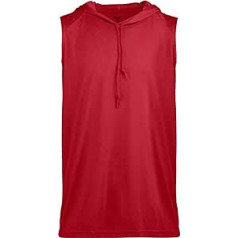 B-Core Sleeveless Hooded Top - Red, Large