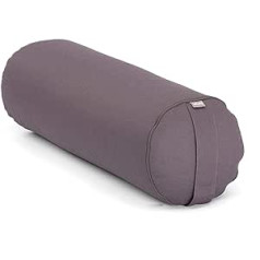 Bodhi Yoga Bolster Eco Series jogas rullis ar Kapok pildījumu mazgājams pārvalks, kas izgatavots no 100% organiskas kokvilnas jogas spilvena atjaunojošai jogai, liels 65 x 22 cm