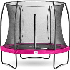 Salta Comfort Edition - Trampolin mit Sicherheitsnetz - ⌀ 183/213/305/427 cm - Rund - Schwarz/Grün/Pink