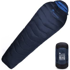 MOUNTAINTOP Mummy Sleeping Bag Down Sleeping Bag Ultralight Sleeping Bag Winter Small Pack Size for Outdoor Camping Travel Camping or Indoor