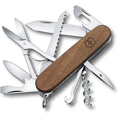 Victorinox, Swiss Army Knife, Huntsman, Swiss Army Knife, Multitool, 13 Functions, Blade, Large, Corkscrew, Can Opener