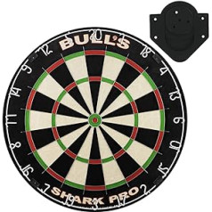 Bull's Darts šautriņu dēlis | Bull profesionālie šautriņu dēļi katram līmenim | Dartboard nav stieples | Ietver pakarināšanas sistēmu | Bulls augstas kvalitātes šautriņas un šautriņu dēļi