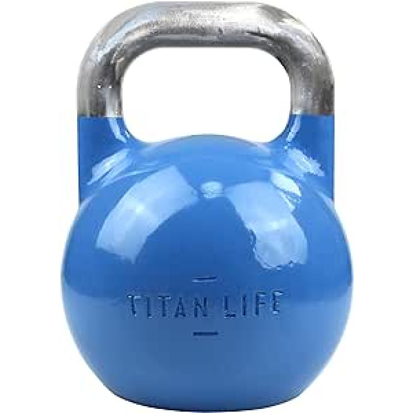 TITAN LIFE PRO kettlebell tērauda sacensības 12 kg zilā profesionālā tējkannu konkursā, izmantojot lielas bāzes leģēto tēraudu