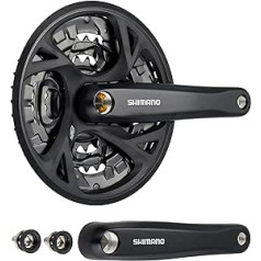 SHIMANO Altus M371 kloķis (170 mm | 44-32-22 | 9 pakāpju/sudraba)