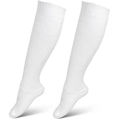 Fencing Socks for Sword and Florett, Thickened Cotton, Unisex Protective Fencing Stockings for Men and Women, White