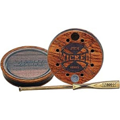 Zink Wicked Series Hunting Pot Turkey Call | Koks/akrils, izturīgs pret laikapstākļiem, tradicionāls dizains, ar rokām noregulēts, mīksts tuva diapazona zvans