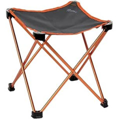 0 Bertoni Pratik 350 Campinghocker Fashion, Ultraleicht mit minimalem Platzbedarf, orange/grau, Einheitsgröße