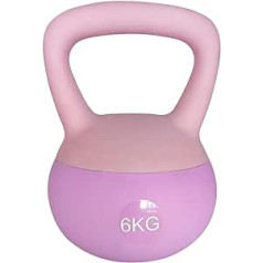 ZhaoCo mīkstās Kettlebell dzelzs smiltis, Kettlebell 4-10 kg, Triecienizturīgi atsvari, kas ir draudzīgi grīdai un lietotājiem, Swing hanteles bumbas svars, Piemērots iesācējiem Mājas Kettlebell apmācībai