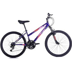 Huffy Girls Purple akmens kalnu velosipēds 24