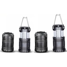 ADEPTNA 2 Pack Camping Lanterns Lightweight Emergency 30 LED Folding Tent Fishing Festivals - Water Resistant Plastic and Long Durability
