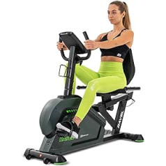 Hop-Sport Ravel HS-120L Recumbent Exercise Bike with 12 Training Programmes, Bluetooth & App Control, LCD Display and Ergonomic Seat + Underlay Mat