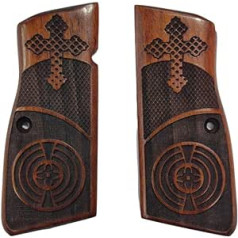 ZIB GRIPS Browning HP 14 pistoles rokturis, ar rokām izgatavots no valrieksta koka Ars.115