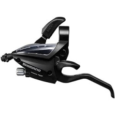 SHIMANO kreisā divpakāpju velosipēda pārslēgšanas/bremžu svira - ST-EF500-2L - ESTEF50022LSBL