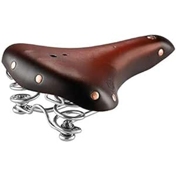 Selle Montegrappa īstas ādas luksusa vintage pilsētas seglu segli SMC2 ar atsperu rāmi, ražots Itālijā