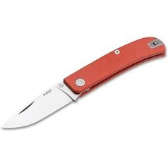 Manly Wasp Orange Pocket Knife Made of Powder Metallurgical CPM-90V and Fibreglass Reinforced Plastic in Orange - 17.60 cm