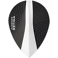 Harrows Retina Dart Flights 100 mikronu īpaši spēcīgs bumbieris — 10 komplekti (30)