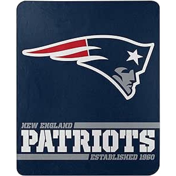 The Northwest Company oficiālā NFL New England Patriots sega, vilnas sega 127 x 152 cm